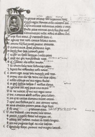 Blatt 100r: Textseite mit Initiale