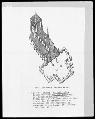Rekonstruktion der Marienkirche in Danzig um 1400