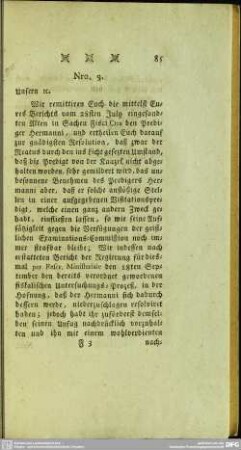 Nro. 9. [Rescript der Clev. Regierung an das Stadtgericht]