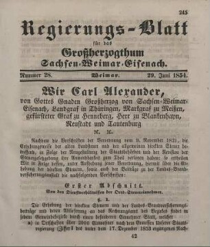 Nr. 28 : 29. Juni 1854