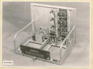 10 kW Fernsehsender Nr. 507, Schrank B18 Einschub Schaltfeld IIIb, Foto 1954