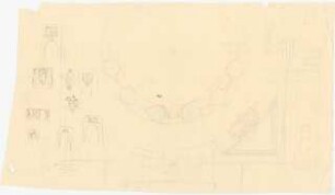 Handskizzen, Renaissance Motive: Grundriss 1:100