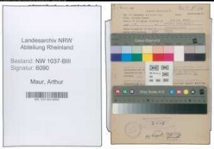 Entnazifizierung Arthur Maur , geb. 23.10.1900 (Sparkassendirektor)