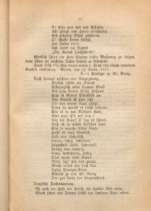 Tragische Todesarten.