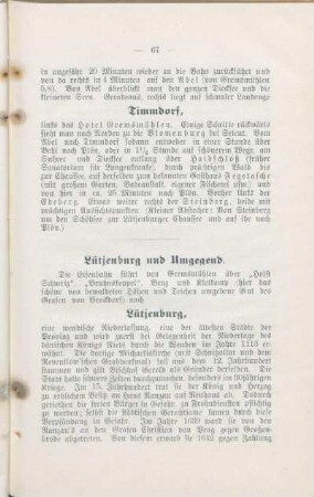 Lütjenburg und Umgegend.