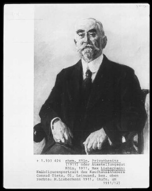Halbfigurenportrait des Kaufhausinhabers Conrad Tietz