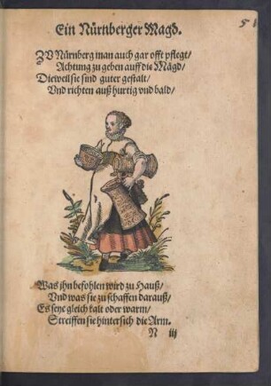 Ein Nürnberger Magd.