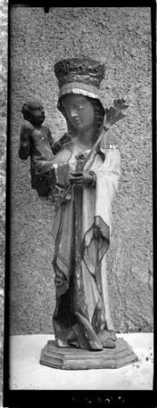 Heiligkreuztal Kloster Heiligkreuztal Klosterkirche Schwarzes Muttergottesbild aus Altötting (Mitte 14. Jahrhundert)