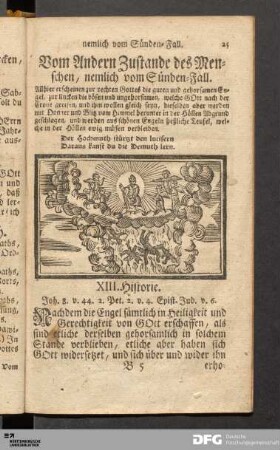 Vom Andern Zustande des Menschen, nemlich vom Sünden-Fall.