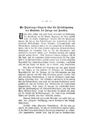 Die Regierungs-Enquete über die Preissteigerung des Geländes bei Anlage von Kanälen