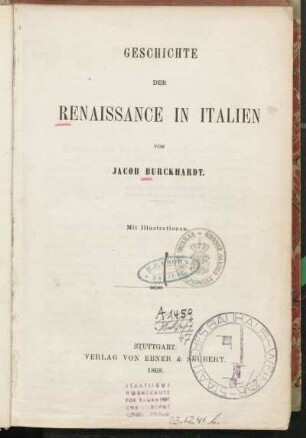 Bd. 4: Geschichte der Renaissance in Italien