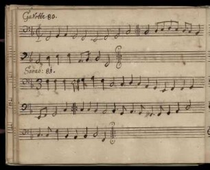 Gavotte. Sarabande