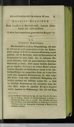 Zweytes Hauptstück. Vom äußern Gottesdienst, sowohl überhaupt als insbesondere