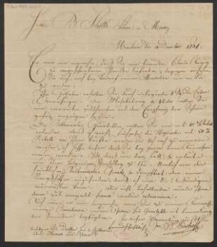 Brief an B. Schott's Söhne : 14.12.1831