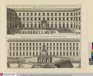 Suecia Antiqua et Hodierna; Pars Septentrionalis Arcis Regiae Holmensis auspicio ac sumtu Serenißimi Regis CAROLI XI. Anno 1693 é fundamentis exstructa
