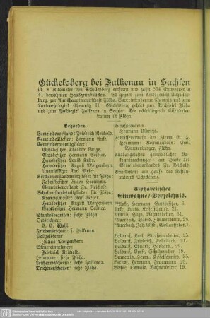 Gückelsberg bei Falkenau in Sachsen