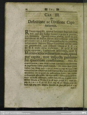 Cap. III. De Definitione ac Divisione Capitationis