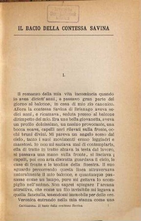 Il bacio della contessa Savina : Romanzo