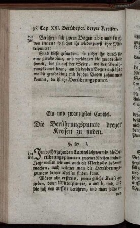 Ein und zwanzigstes Kapitel. - Dreysigstes Kapitel.