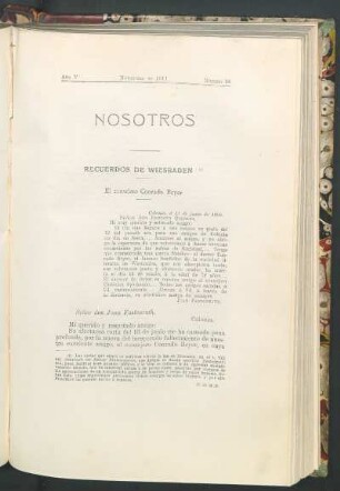 Recuerdos de Wiesbaden : El consejero Conrado Beyer