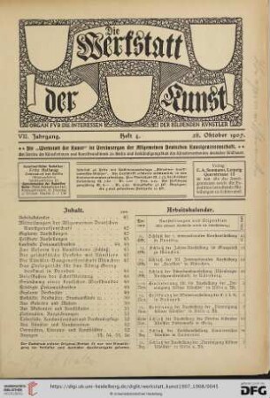 Heft 4 (28. Oktober 1907)