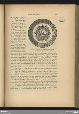 Teller von Fayence mit Blaumalerei