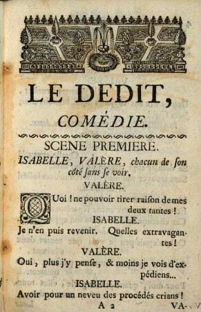 Le dedit : comédie en vers en un acte