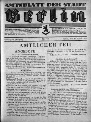 1929,17: Nr. 17, 28. April 1929