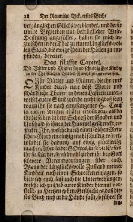 18-29, Das fünffte Capitel. - Das sechste Capitel.