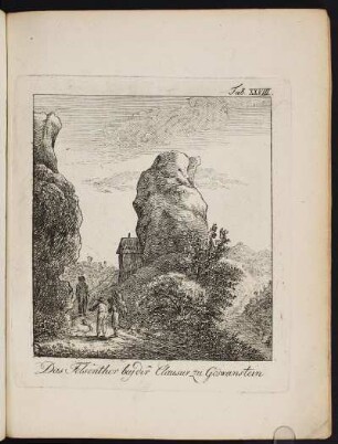 Tab. XXIX Der Eingang des Schlosses zu Rabeneck. - Burg Rabeneck, Waischenfeld