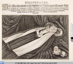 Pfalzgräfin Anna auf dem Totenbett
