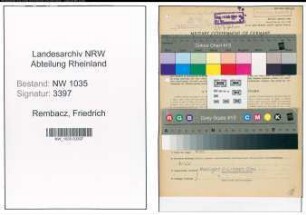 Entnazifizierung Friedrich Rembacz , geb. 25.05.1909 ()