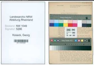 Entnazifizierung Georg Kosack , geb. ()