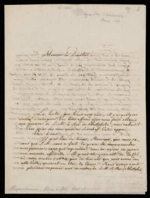 Brief von Johannes und Franz Riepenhausen an Guillaume Lethière, Rom, 28.11.1811