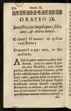 172-181, Oratio IX