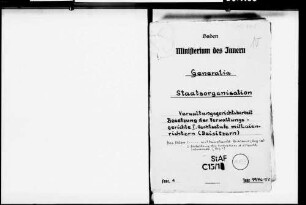 Personelle Besetzung der Verwaltungsgerichte 1. Instanz