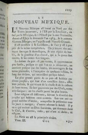 Le Nouveau Méxique.