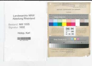 Entnazifizierung Karl Hotop , geb. 24.08.1906 (Schreiner)