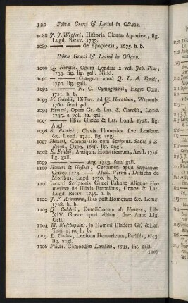 120-143, Poetae Graeci & Latini in Octavo - Medicine, Anatomie ´, Chirurgie &c. in Octavo