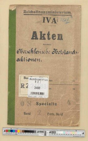 Oberschlesische Notstandsaktionen: Bd. 2