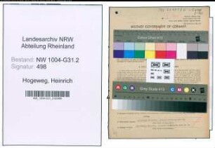 Entnazifizierung Heinrich Hogeweg , geb. 28.05.1904 (Gastwirt)