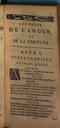 Le Theatre De Mr. Quinault, 1[,4]. Le Coups De L'Amour Et De La Fortune : Tragi-Comedie