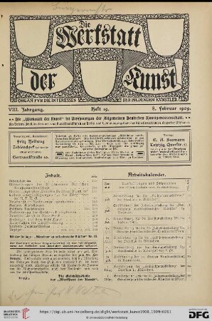 Heft 19 (8. Februar 1909)