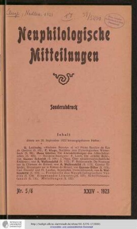 Nachlese zum Etymologischen Wörterbuch
