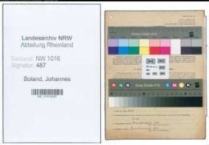 Entnazifizierung Johannes Boland , geb. 05.11.1918 (Landwirt)