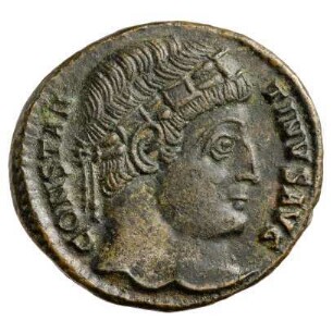 Münze, Follis, Aes 3, 327 - 329 n. Chr.