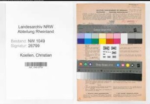 Entnazifizierung Christian Koellen , geb. 15.10.1891 (Werkmeister)