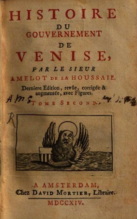 Histoire Du Gouvernement De Venise, 2