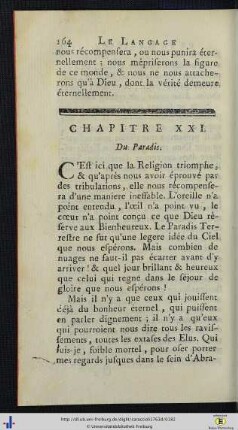 Chap. XXI. Du Paradis.