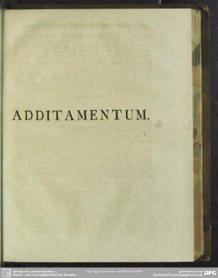Additamentum